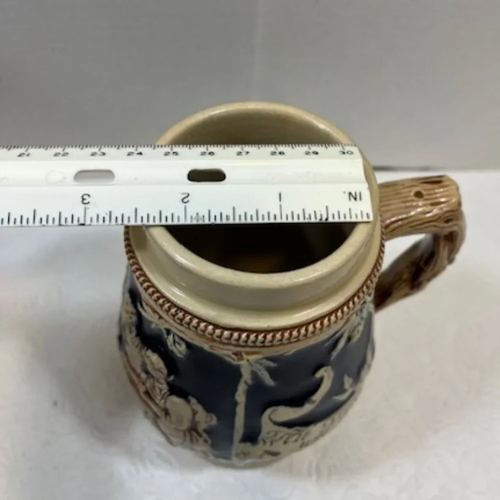 VTG Old Castle German Beer Stein Mug Hand Painted Collectible Decor 6.5